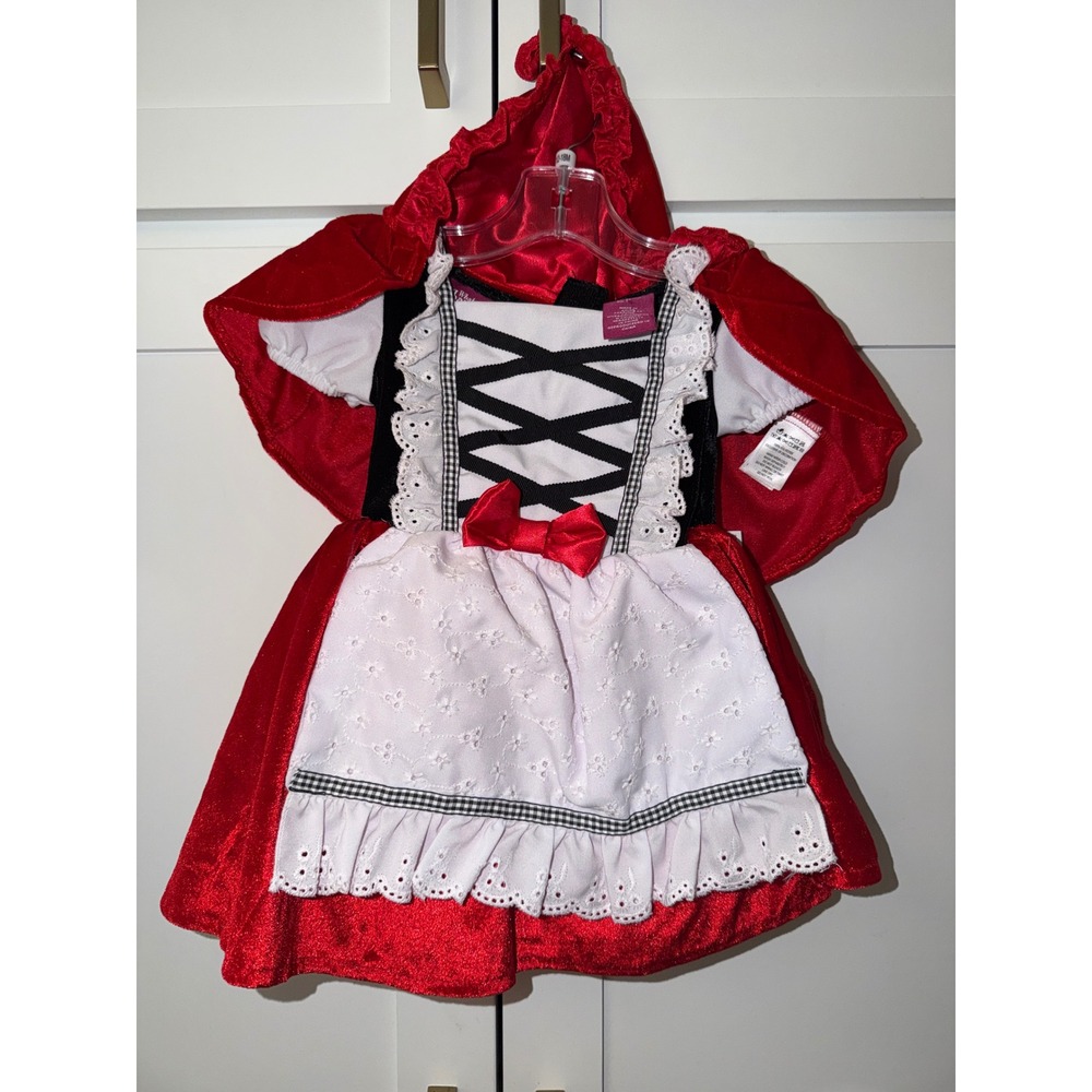 What a Character Little Red Riding Hood Costume Dress Cape Bloomers 18M New